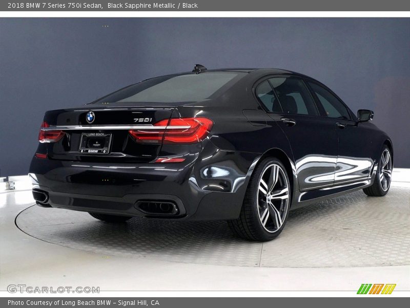 Black Sapphire Metallic / Black 2018 BMW 7 Series 750i Sedan