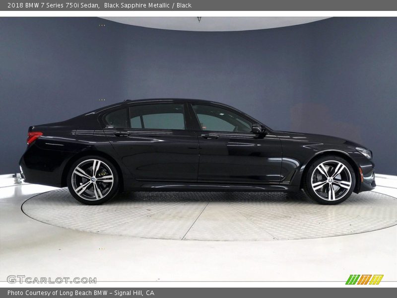 Black Sapphire Metallic / Black 2018 BMW 7 Series 750i Sedan