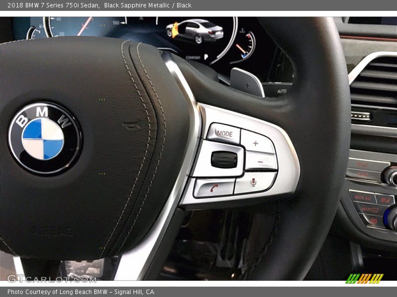 Black Sapphire Metallic / Black 2018 BMW 7 Series 750i Sedan