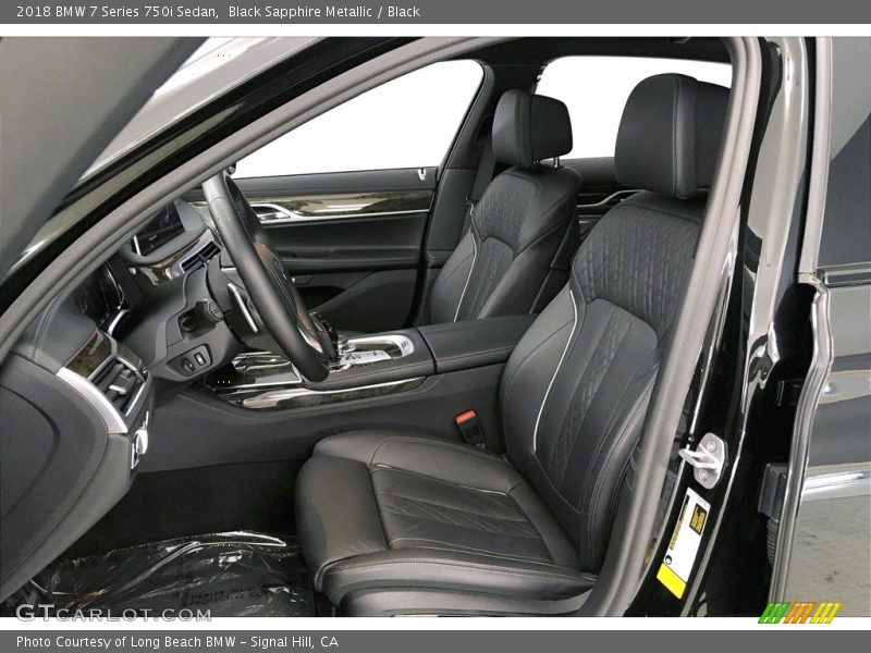 Black Sapphire Metallic / Black 2018 BMW 7 Series 750i Sedan