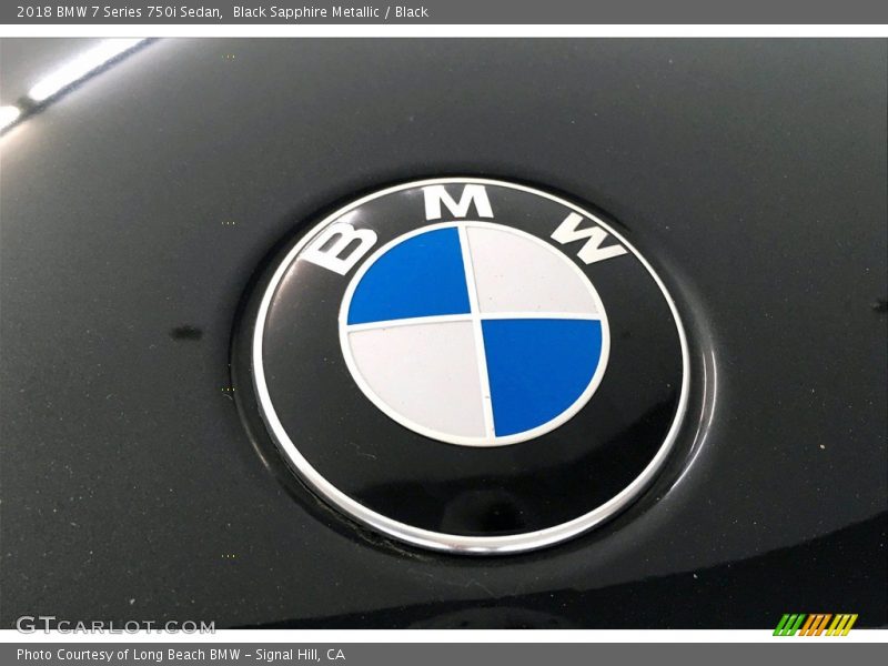 Black Sapphire Metallic / Black 2018 BMW 7 Series 750i Sedan
