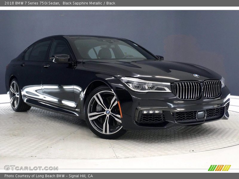 Black Sapphire Metallic / Black 2018 BMW 7 Series 750i Sedan