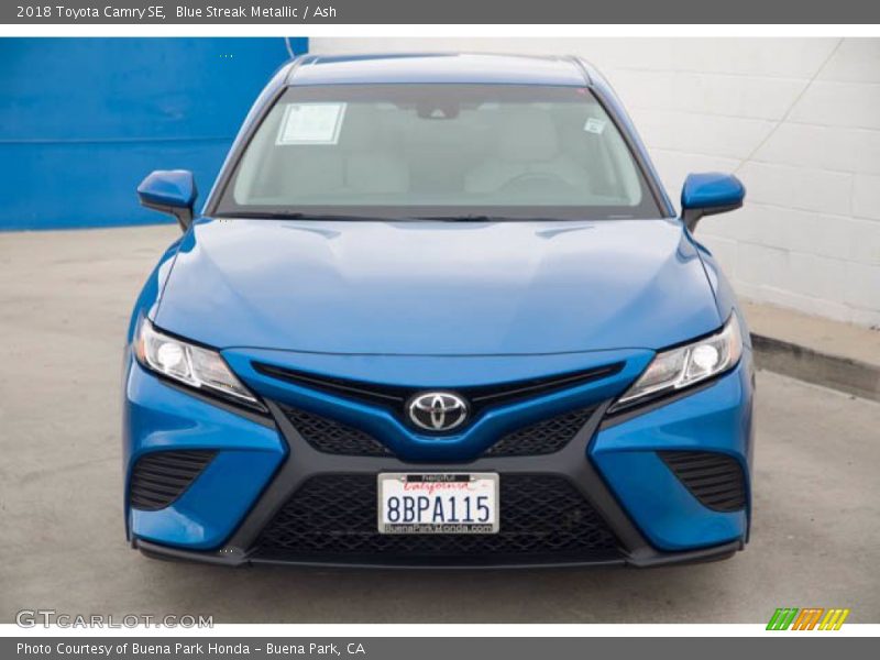 Blue Streak Metallic / Ash 2018 Toyota Camry SE