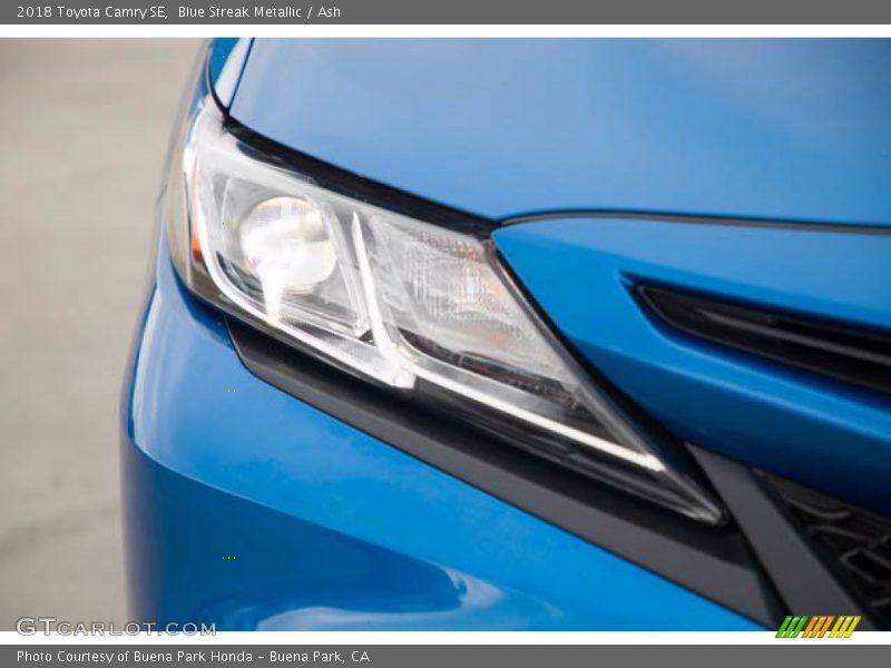 Blue Streak Metallic / Ash 2018 Toyota Camry SE