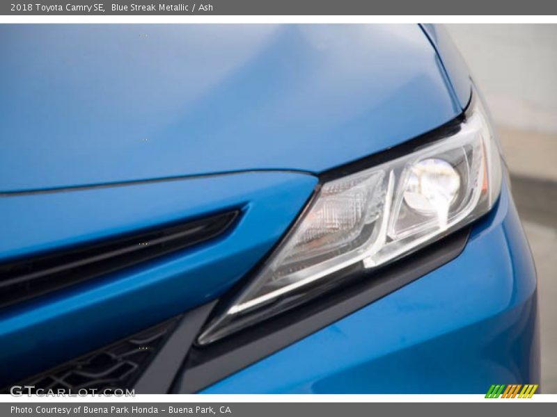Blue Streak Metallic / Ash 2018 Toyota Camry SE