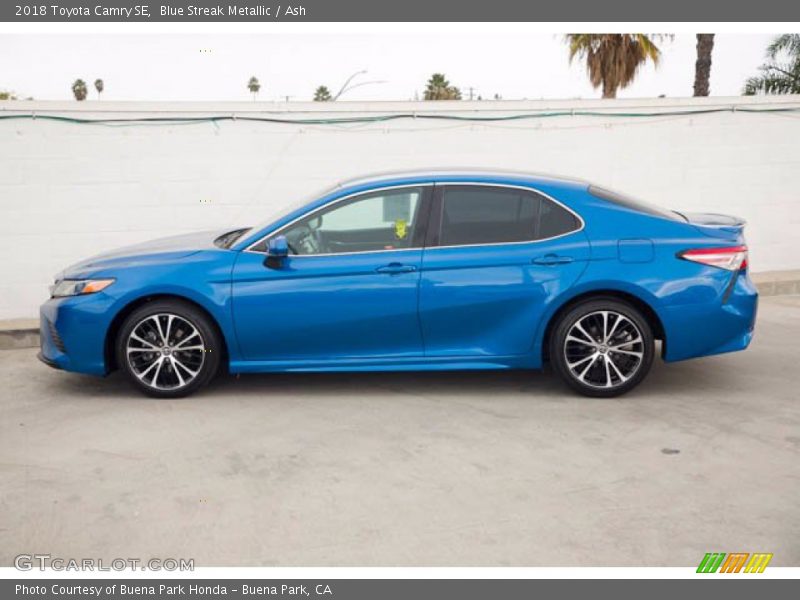 Blue Streak Metallic / Ash 2018 Toyota Camry SE