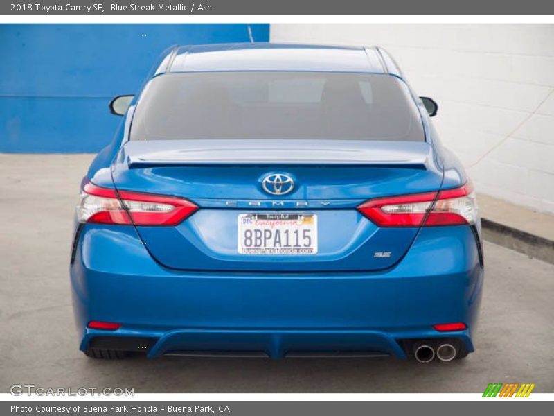 Blue Streak Metallic / Ash 2018 Toyota Camry SE