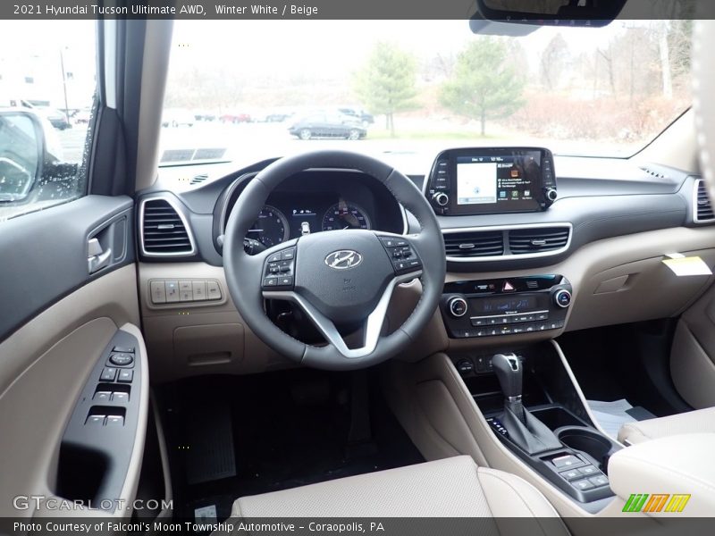  2021 Tucson Ulitimate AWD Beige Interior