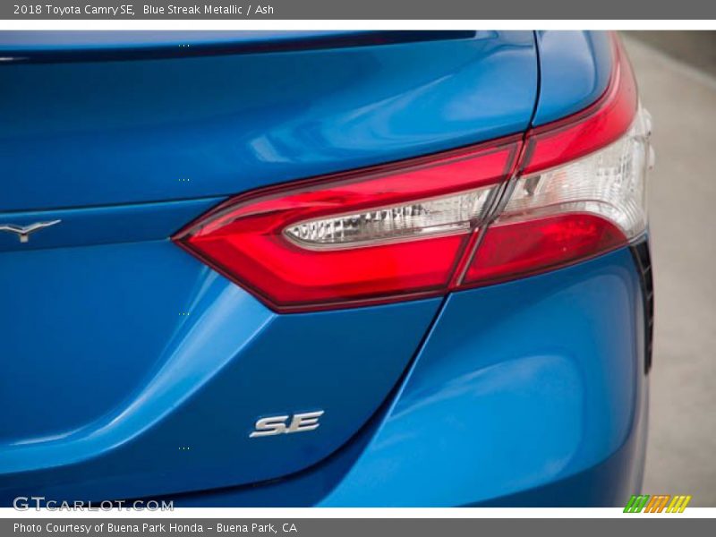 Blue Streak Metallic / Ash 2018 Toyota Camry SE