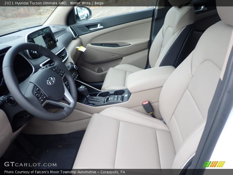 Front Seat of 2021 Tucson Ulitimate AWD