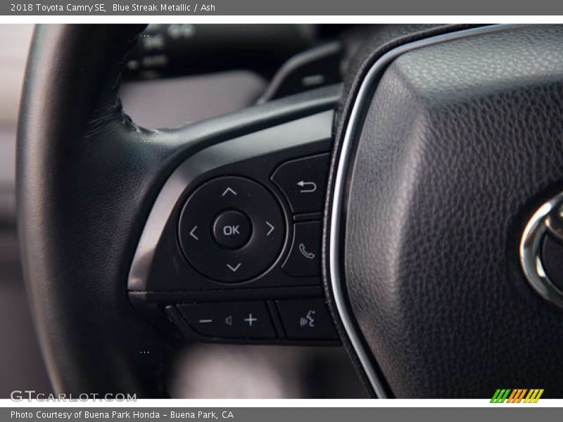 Blue Streak Metallic / Ash 2018 Toyota Camry SE