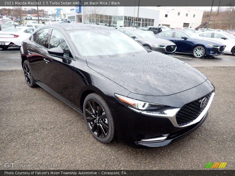 Front 3/4 View of 2021 Mazda3 2.5 Turbo Sedan AWD