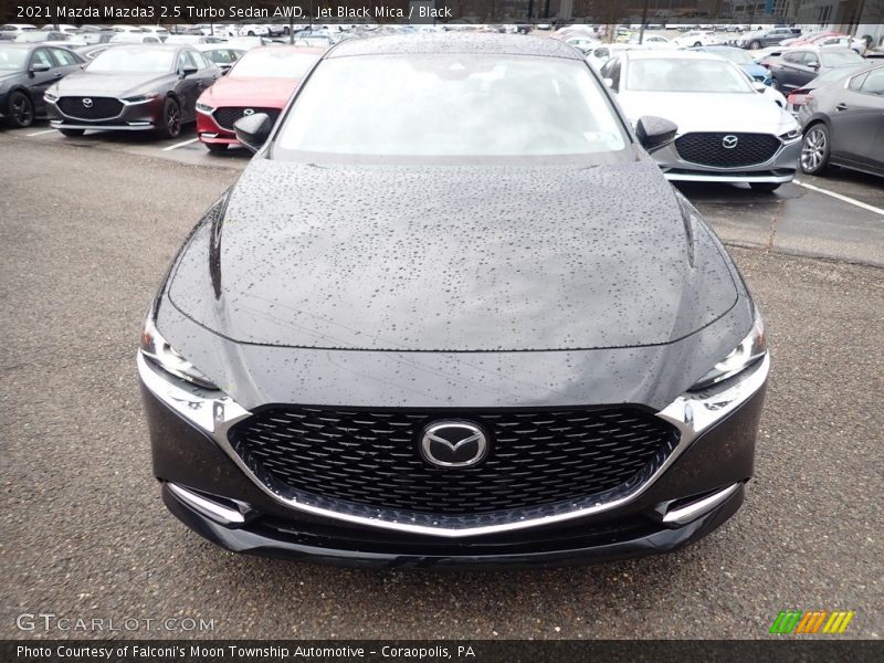 Jet Black Mica / Black 2021 Mazda Mazda3 2.5 Turbo Sedan AWD