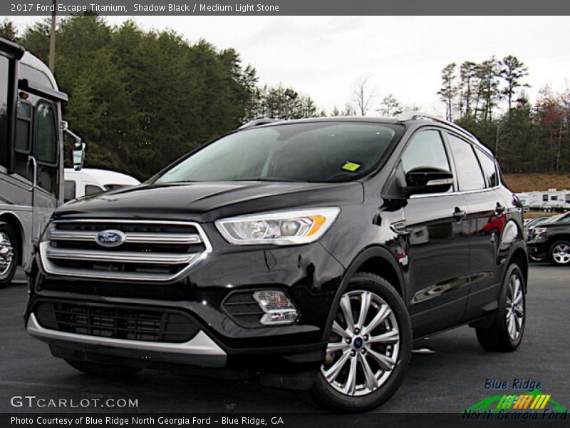 Shadow Black / Medium Light Stone 2017 Ford Escape Titanium