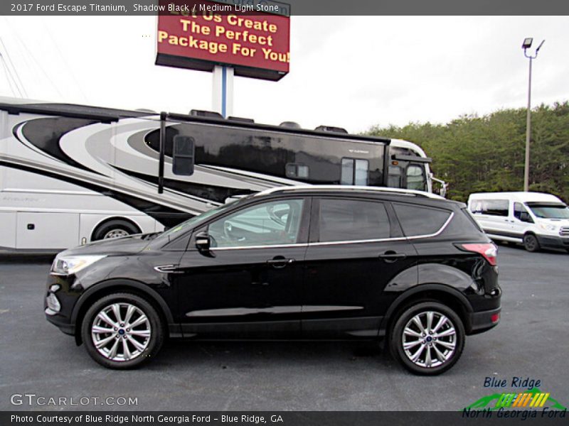 Shadow Black / Medium Light Stone 2017 Ford Escape Titanium