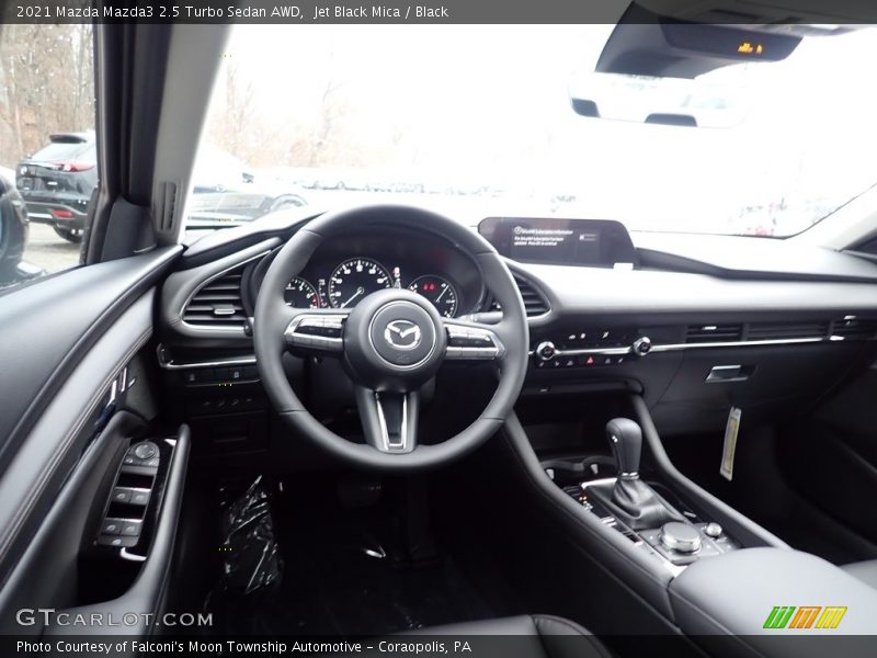 Jet Black Mica / Black 2021 Mazda Mazda3 2.5 Turbo Sedan AWD