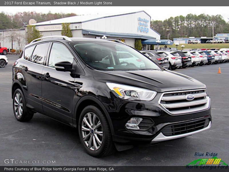 Shadow Black / Medium Light Stone 2017 Ford Escape Titanium