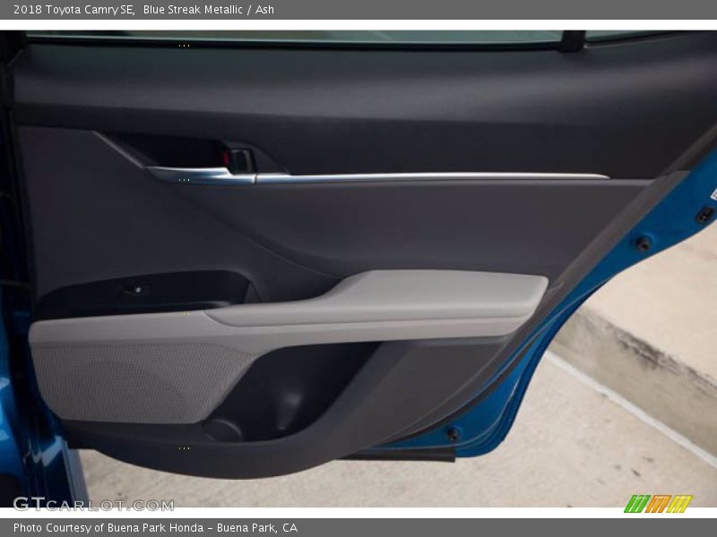 Blue Streak Metallic / Ash 2018 Toyota Camry SE