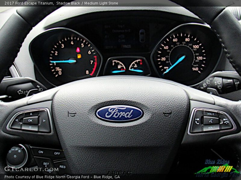 Shadow Black / Medium Light Stone 2017 Ford Escape Titanium