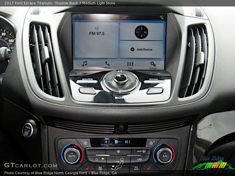 Shadow Black / Medium Light Stone 2017 Ford Escape Titanium
