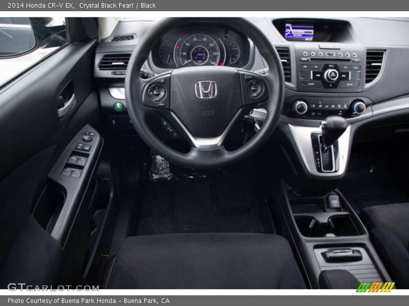 Crystal Black Pearl / Black 2014 Honda CR-V EX