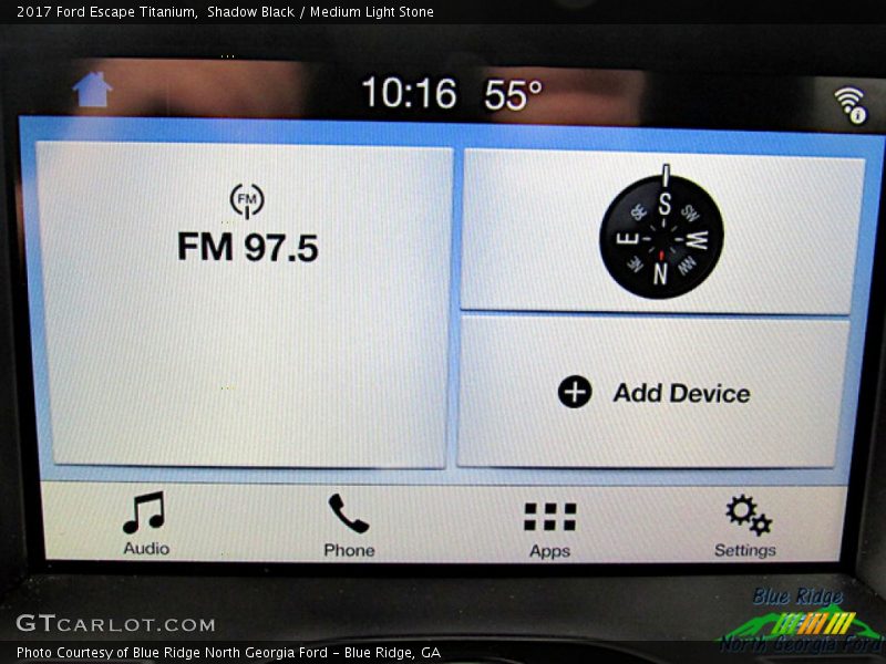 Shadow Black / Medium Light Stone 2017 Ford Escape Titanium