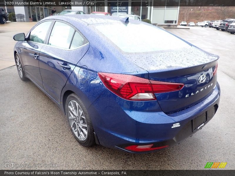 Lakeside Blue / Gray 2020 Hyundai Elantra Limited
