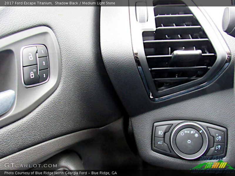 Shadow Black / Medium Light Stone 2017 Ford Escape Titanium