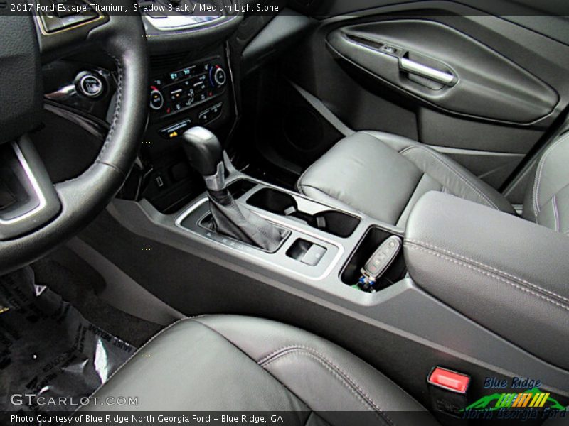 Shadow Black / Medium Light Stone 2017 Ford Escape Titanium