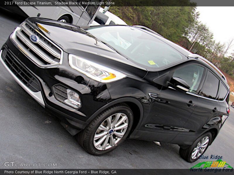 Shadow Black / Medium Light Stone 2017 Ford Escape Titanium