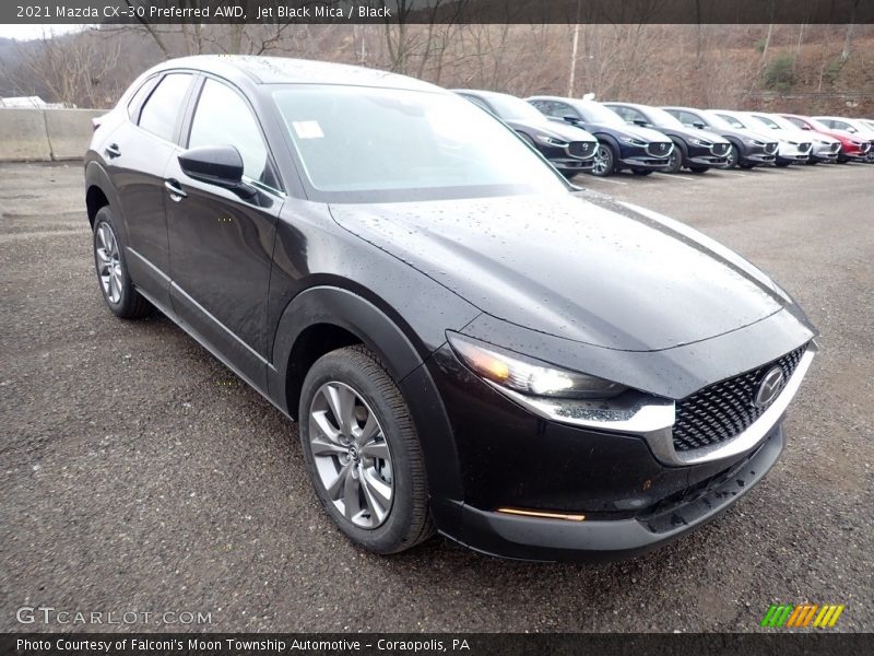 Jet Black Mica / Black 2021 Mazda CX-30 Preferred AWD