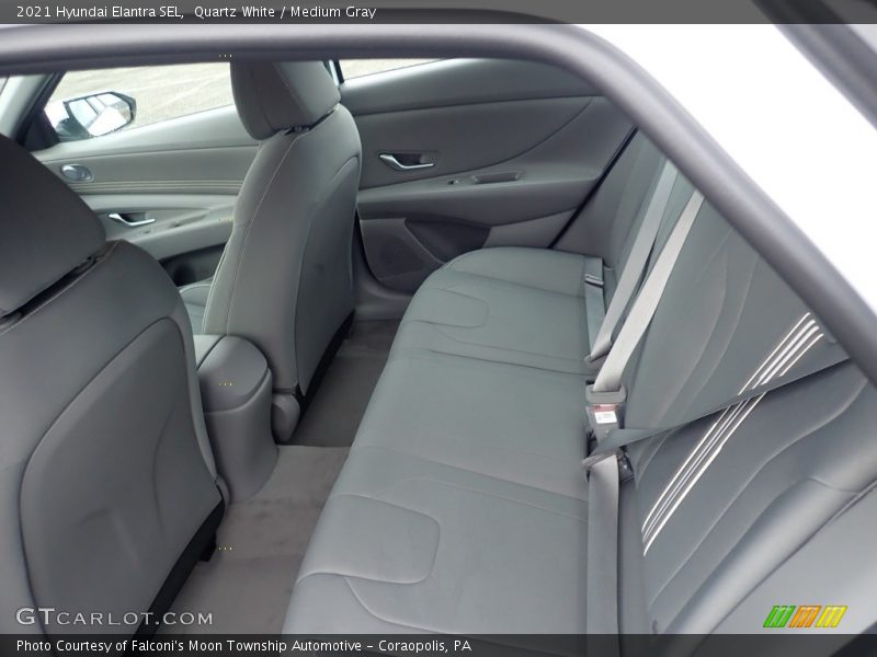Quartz White / Medium Gray 2021 Hyundai Elantra SEL