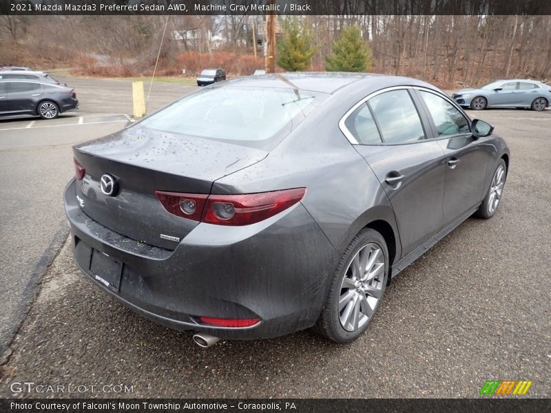 Machine Gray Metallic / Black 2021 Mazda Mazda3 Preferred Sedan AWD