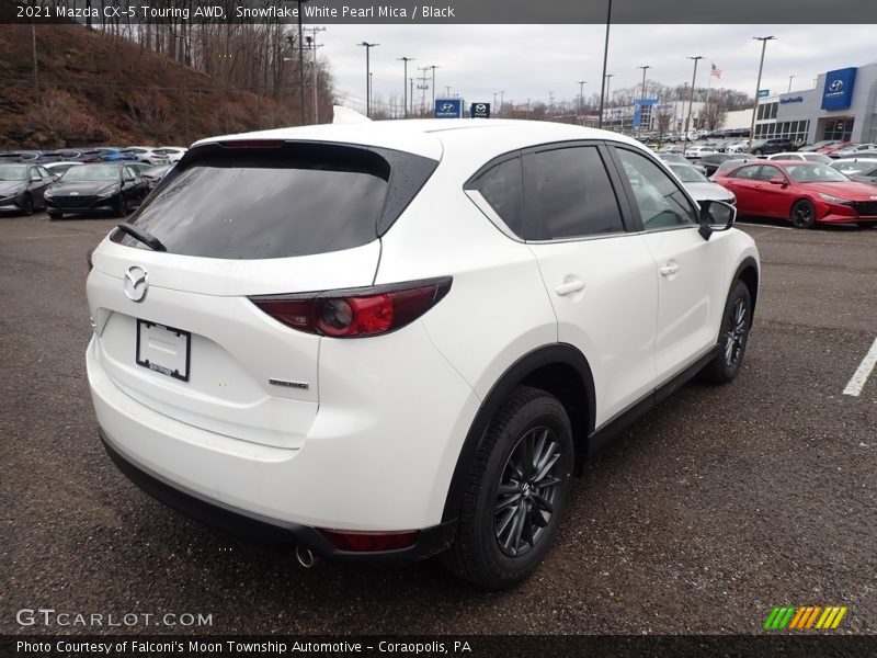 Snowflake White Pearl Mica / Black 2021 Mazda CX-5 Touring AWD