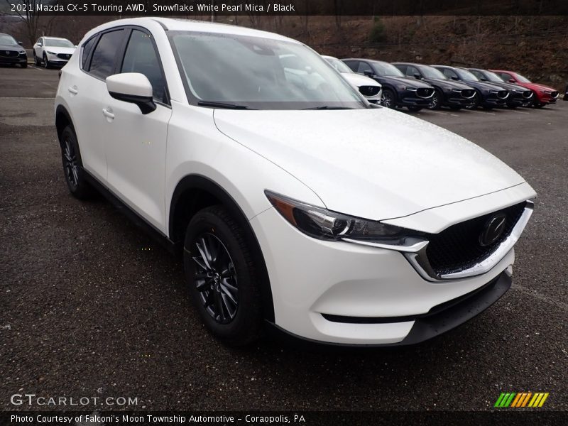 Snowflake White Pearl Mica / Black 2021 Mazda CX-5 Touring AWD