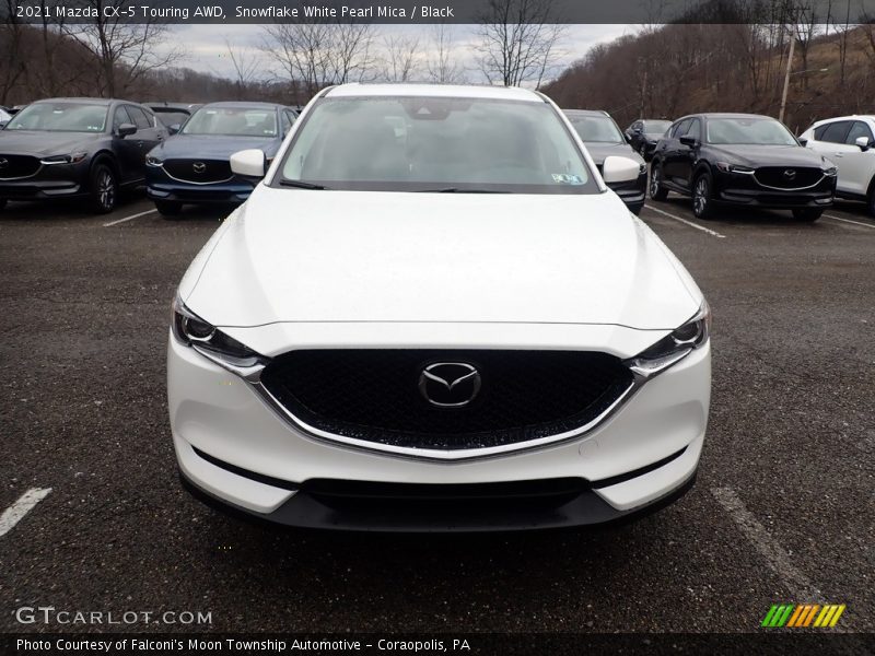Snowflake White Pearl Mica / Black 2021 Mazda CX-5 Touring AWD