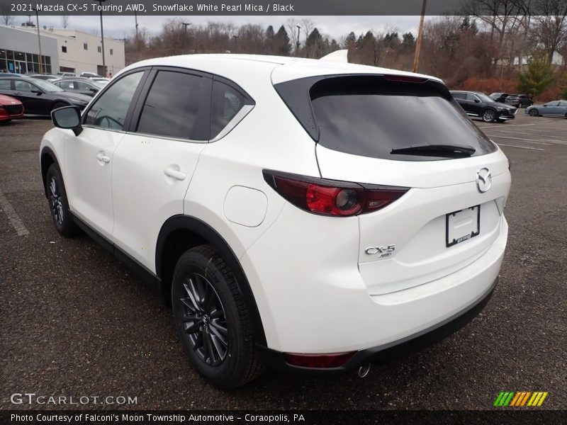 Snowflake White Pearl Mica / Black 2021 Mazda CX-5 Touring AWD