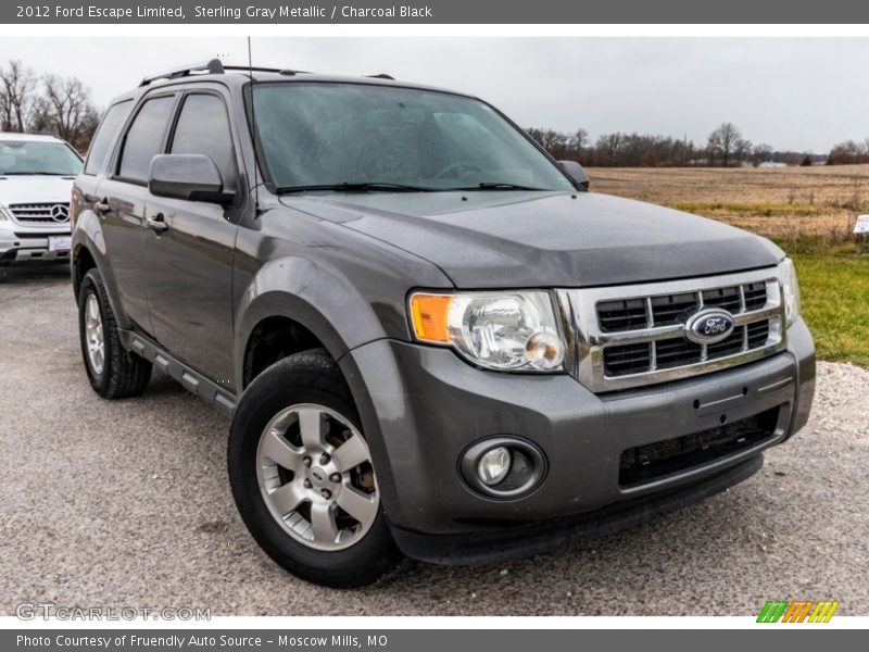 Sterling Gray Metallic / Charcoal Black 2012 Ford Escape Limited