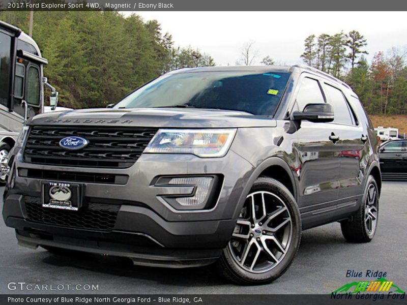 Magnetic / Ebony Black 2017 Ford Explorer Sport 4WD