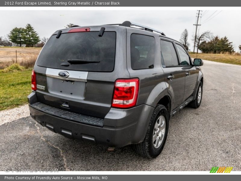 Sterling Gray Metallic / Charcoal Black 2012 Ford Escape Limited