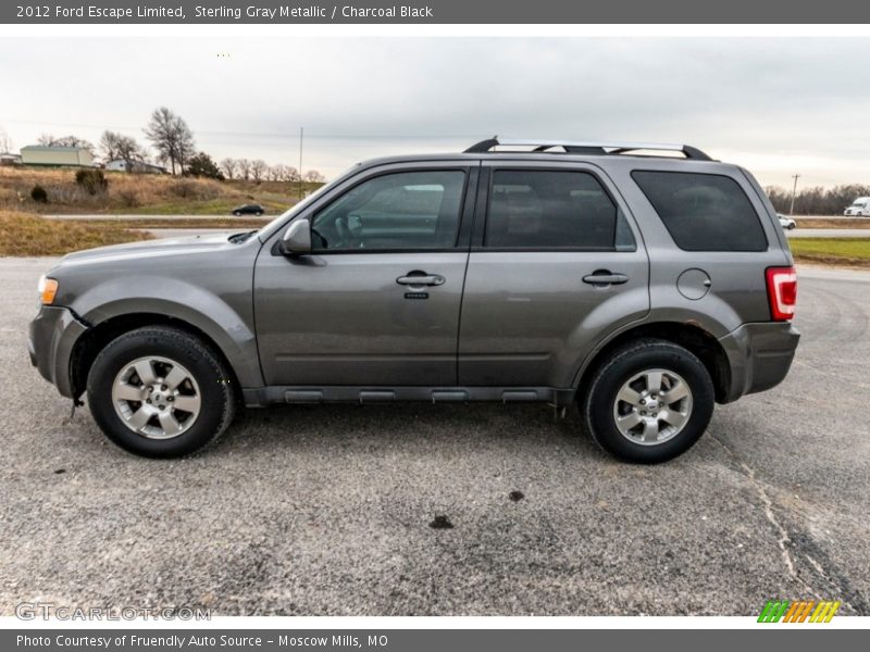 Sterling Gray Metallic / Charcoal Black 2012 Ford Escape Limited
