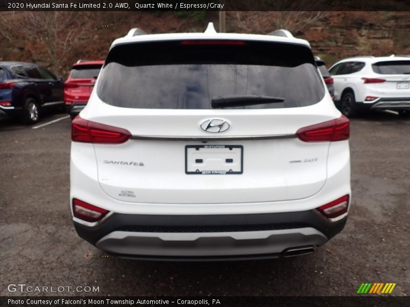 Quartz White / Espresso/Gray 2020 Hyundai Santa Fe Limited 2.0 AWD