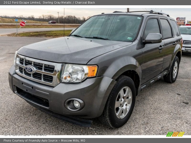 Sterling Gray Metallic / Charcoal Black 2012 Ford Escape Limited