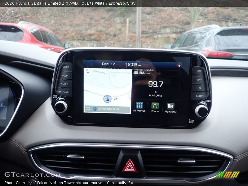 Quartz White / Espresso/Gray 2020 Hyundai Santa Fe Limited 2.0 AWD