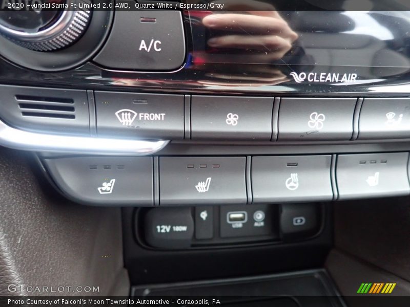 Quartz White / Espresso/Gray 2020 Hyundai Santa Fe Limited 2.0 AWD