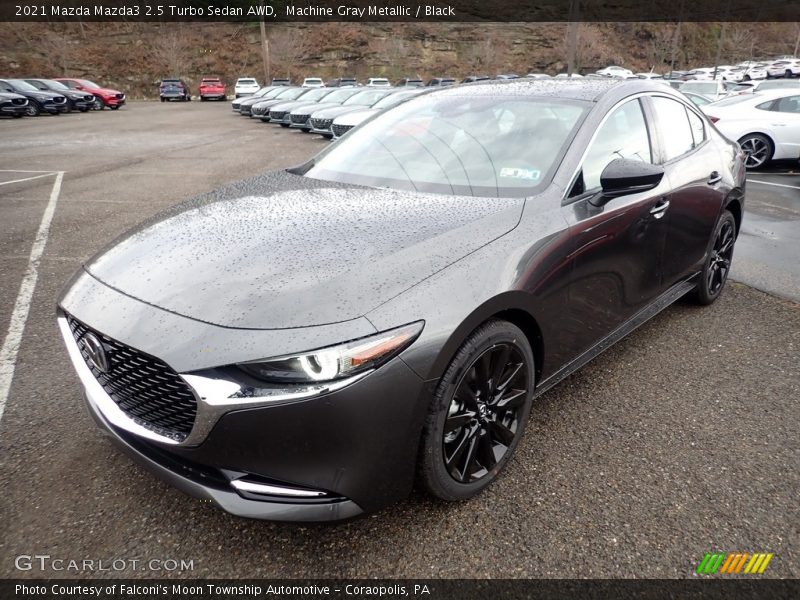 Front 3/4 View of 2021 Mazda3 2.5 Turbo Sedan AWD