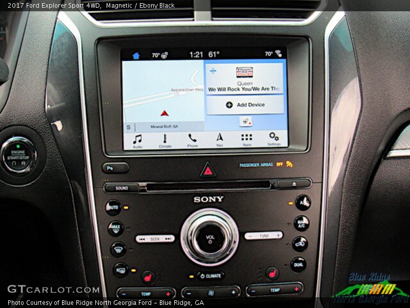 Magnetic / Ebony Black 2017 Ford Explorer Sport 4WD