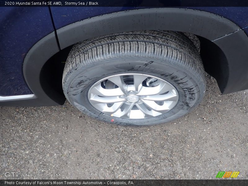 Stormy Sea / Black 2020 Hyundai Santa Fe SE AWD