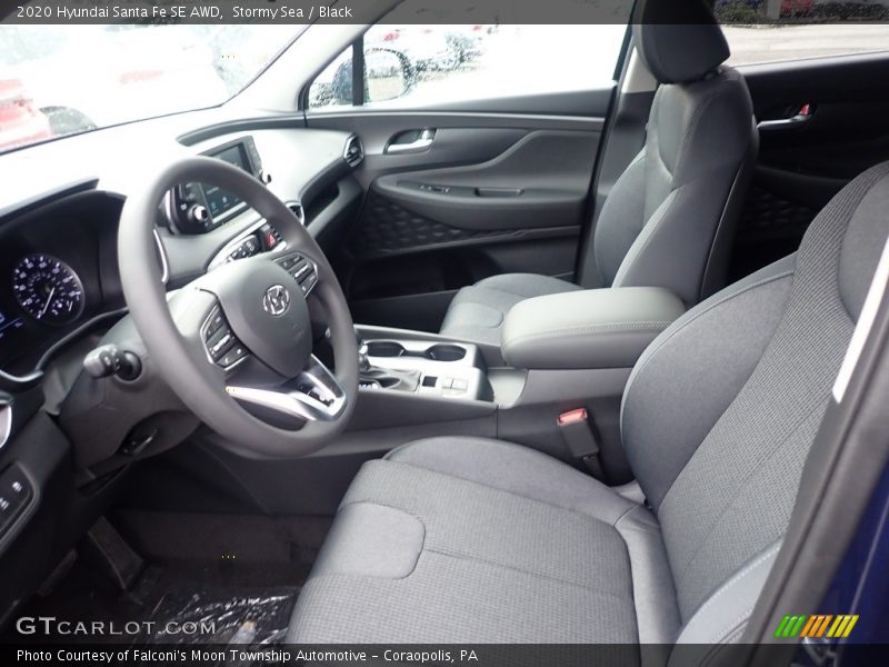 Stormy Sea / Black 2020 Hyundai Santa Fe SE AWD