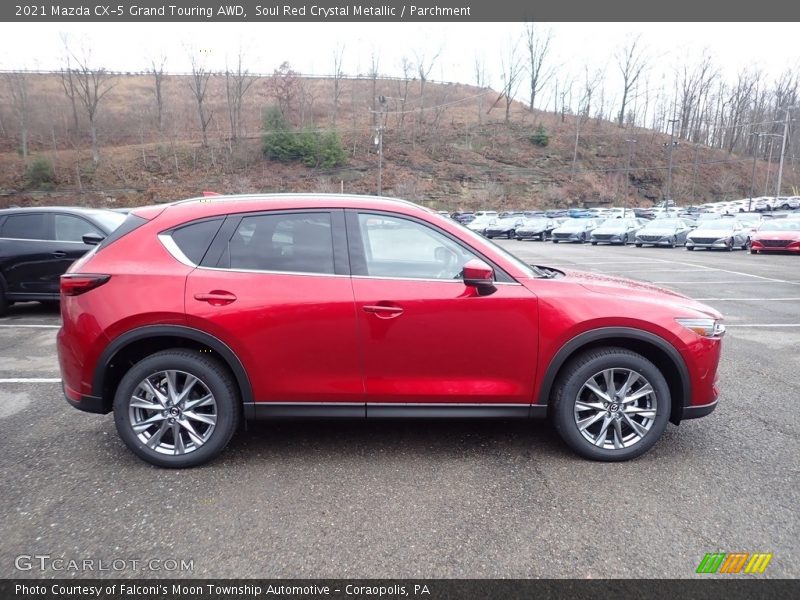 Soul Red Crystal Metallic / Parchment 2021 Mazda CX-5 Grand Touring AWD